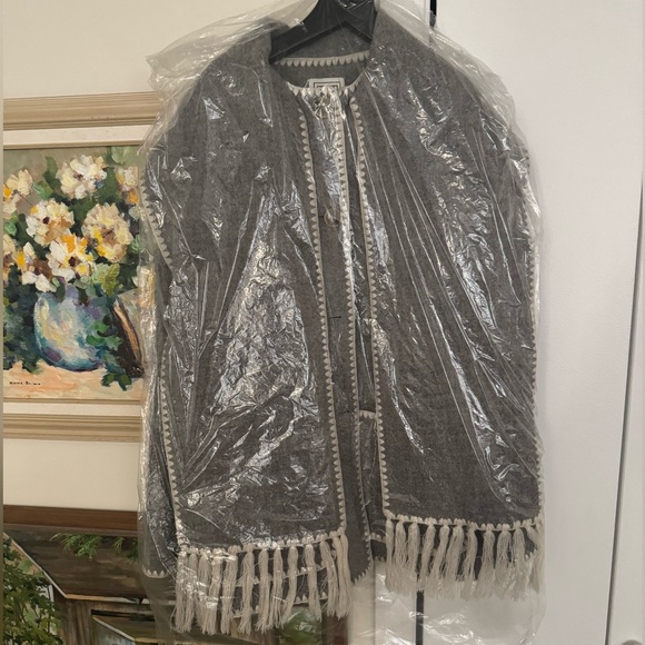 Toteme Gray Wool Jacket with Scarf Detail - Picture 5 of 7